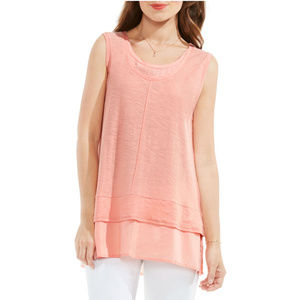 Two by Vince Camuto Top Coral Dusk Size XS